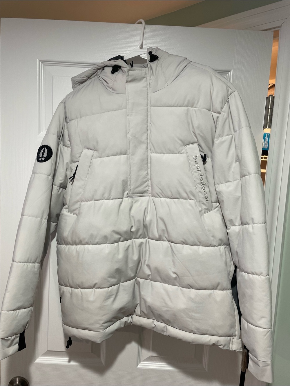 Bearded Goat - Men's White Puffer Jacket